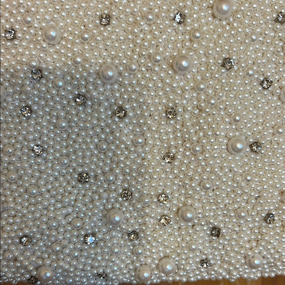 🤍🩵 💍 Pearl & Diamond Wedding Shoulder Bag 🥂🍾 - Picture 3 of 8